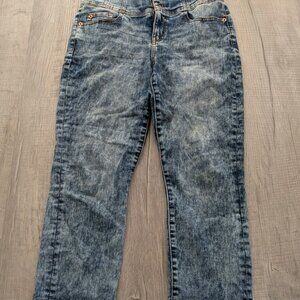 No Boundaries Jeans Size 11 Women�s High Rise Skinny Acid Wash Stretch Denim Y2K